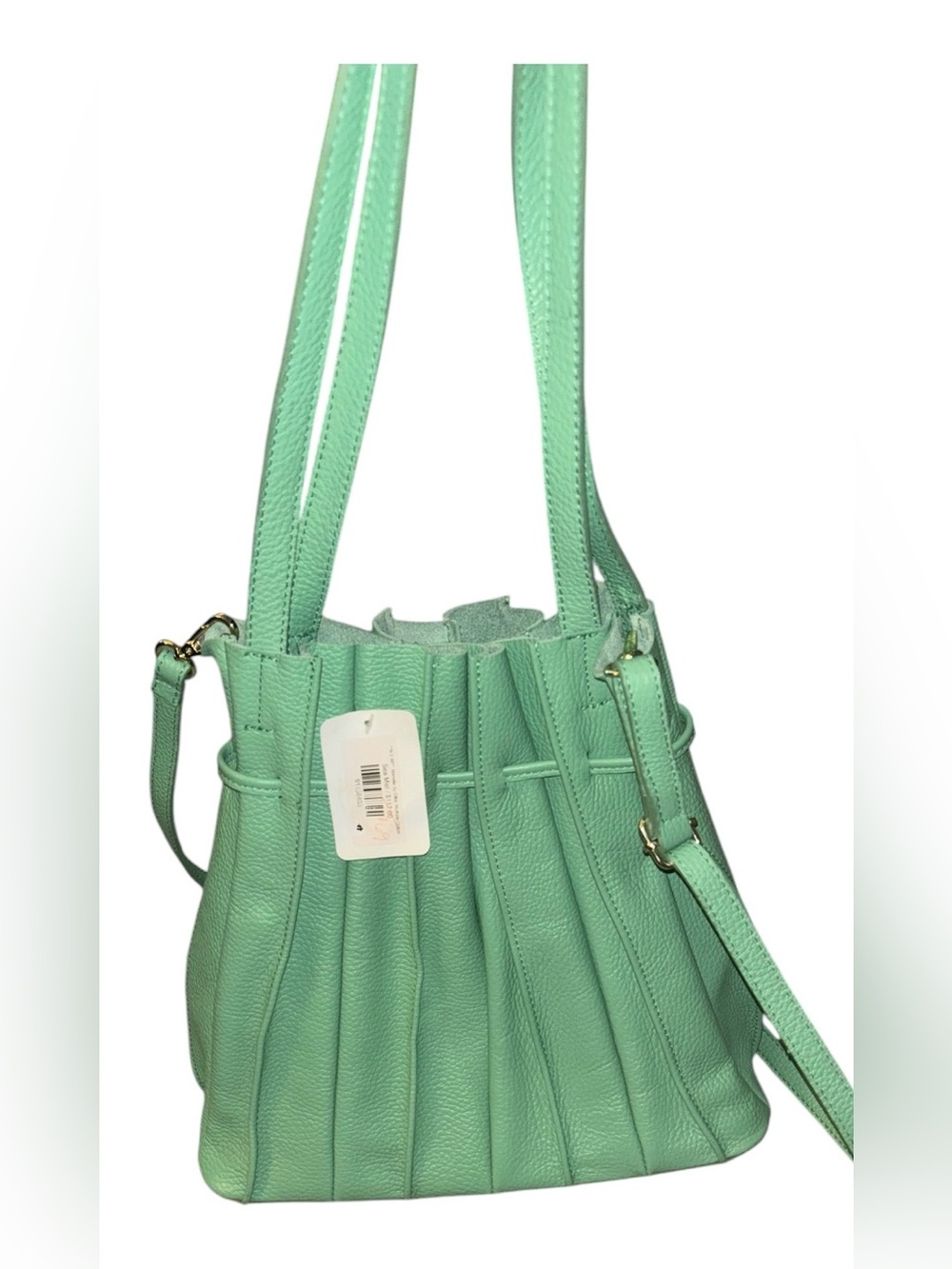 Olita Amalia Italian Leather pleated Bucket Bag